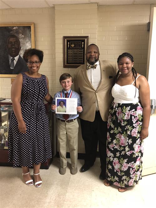 Hunter Hardison wins Velma Harper Award Hunter Hardison wins Velma Harper Award